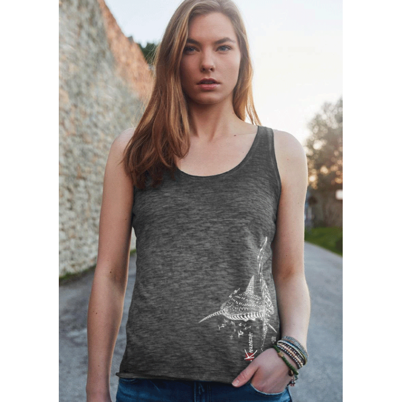 Débardeur délavé Femme Le Requin Baleine
