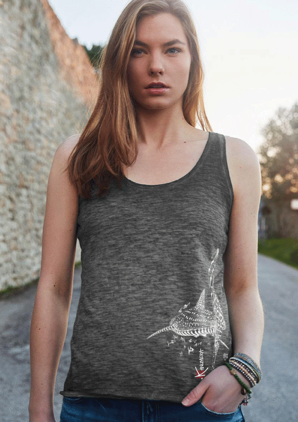 Whale Shark Ladies' Slub-Top