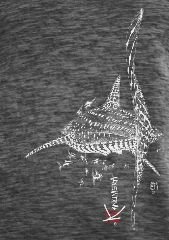 Débardeur délavé Femme Le Requin Baleine