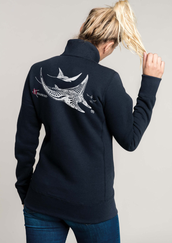 Manta Rays Ladies' full zip sweat jacket
