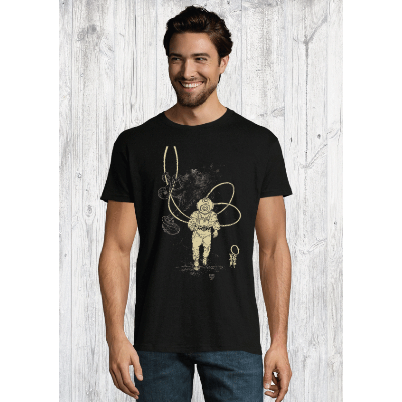 T-shirt Bio La Pieuvre et Le Scaphandrier