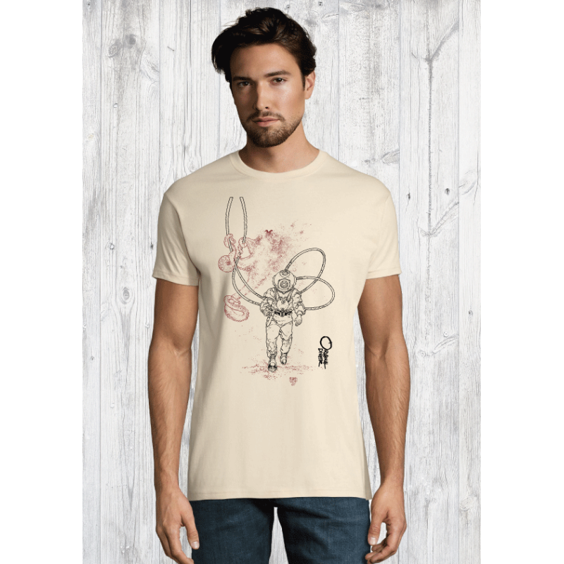 T-shirt Bio La Pieuvre et Le Scaphandrier