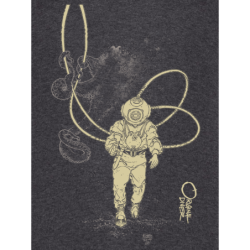 T-shirt Bio La Pieuvre et Le Scaphandrier