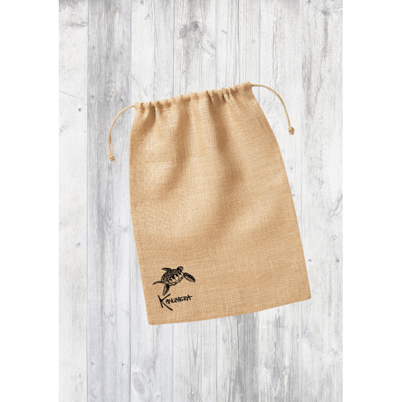 Turtle Small Jute Stuff Bag