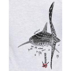 Whale Shark Long-sleevedpiqué knit shirt