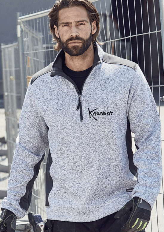 Veste polaire tricoté col zippé Le Mérou