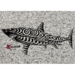Veste Femme en Polaire tricoté Le Requin Tatoo
