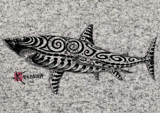 Veste Femme en Polaire tricoté Le Requin Tatoo
