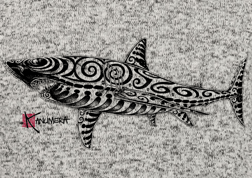 Veste Femme en Polaire tricoté Le Requin Tatoo