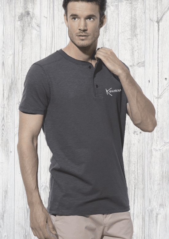 T-Shirt Henley Manches Courtes Le Requin Baleine