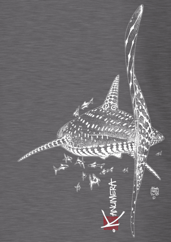 T-Shirt Henley Manches Courtes Le Requin Baleine
