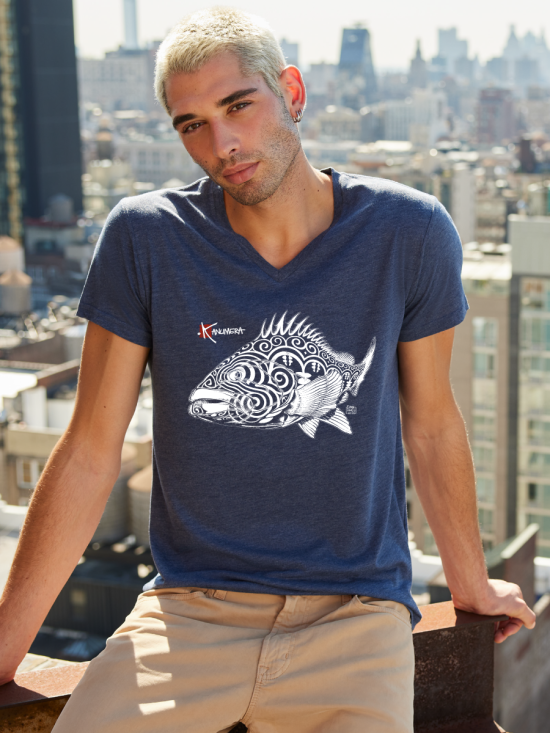 Grouper V Neck T-shirt