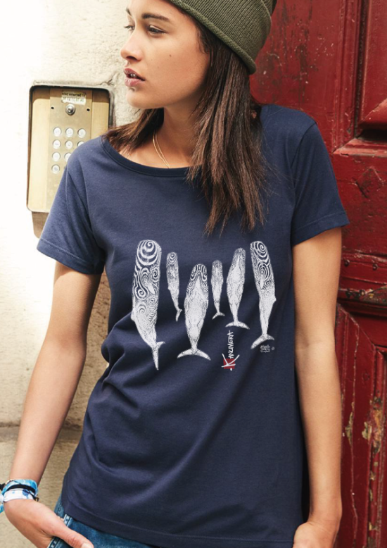 Sperm Whales Ladies T-shirt