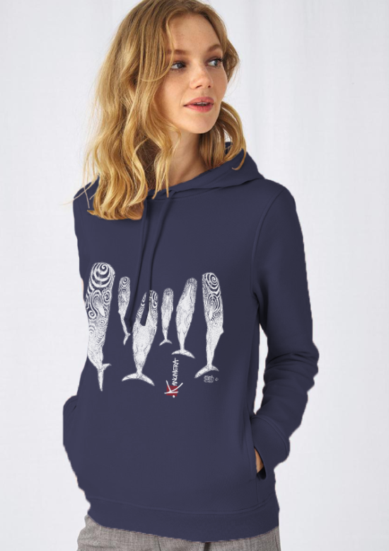 Sperm Whales Organic Ladies Sweat-shirt