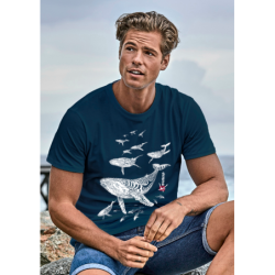 T-shirt Bio Le Champ de Baleines