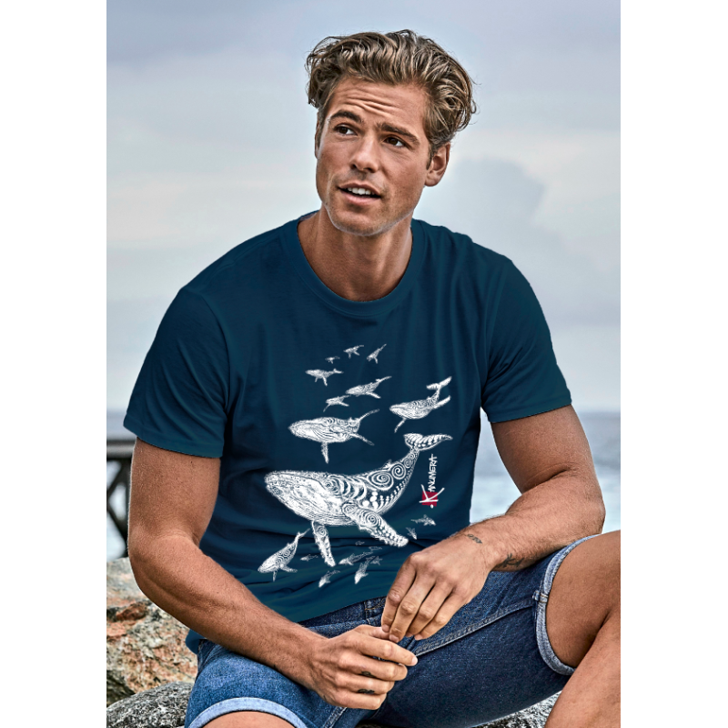 T-shirt Bio Le Champ de Baleines