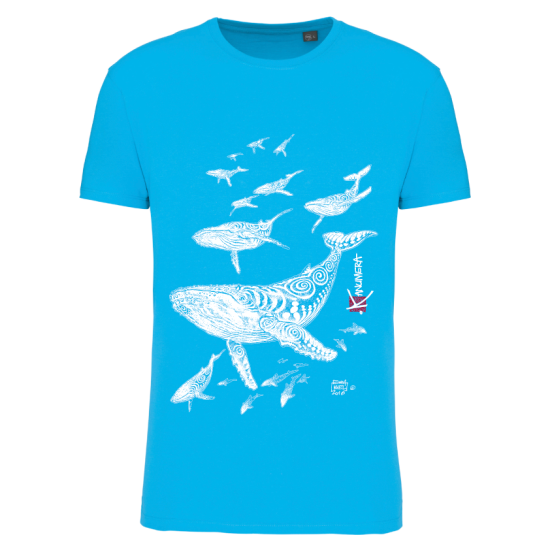 T-shirt Bio Le Champ de Baleines