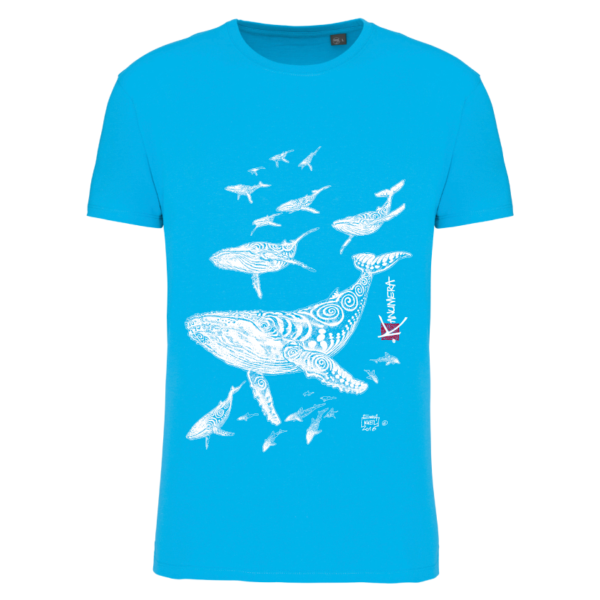 T-shirt Bio Le Champ de Baleines