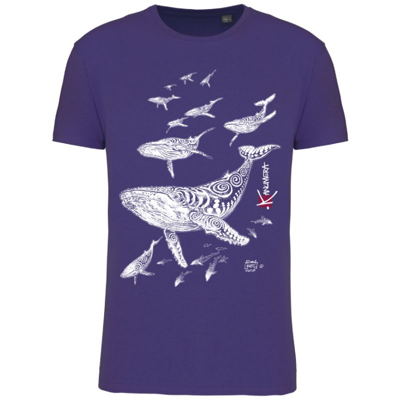 T-shirt Bio Le Champ de Baleines