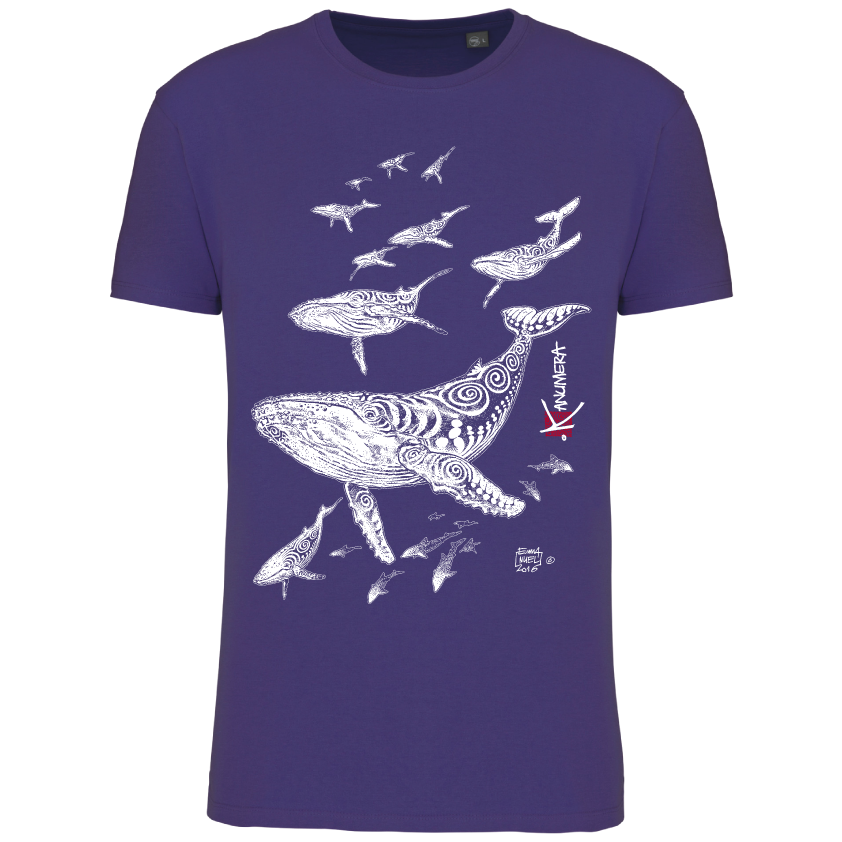 T-shirt Bio Le Champ de Baleines