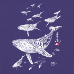 T-shirt Bio Le Champ de Baleines