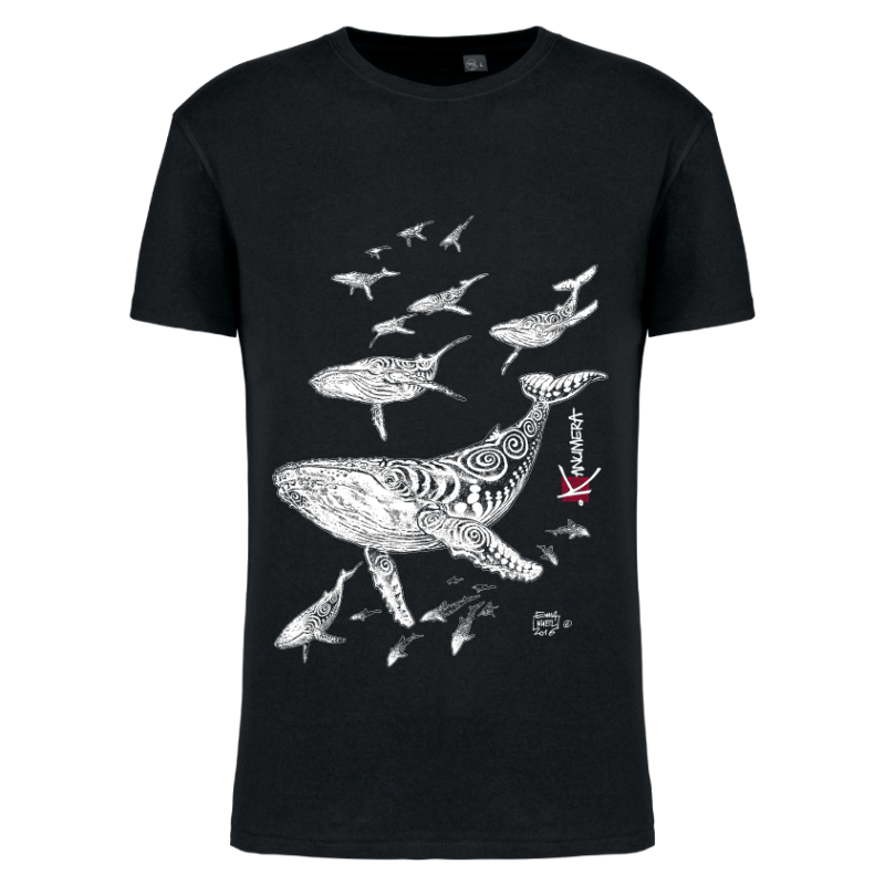 T-shirt Bio Le Champ de Baleines