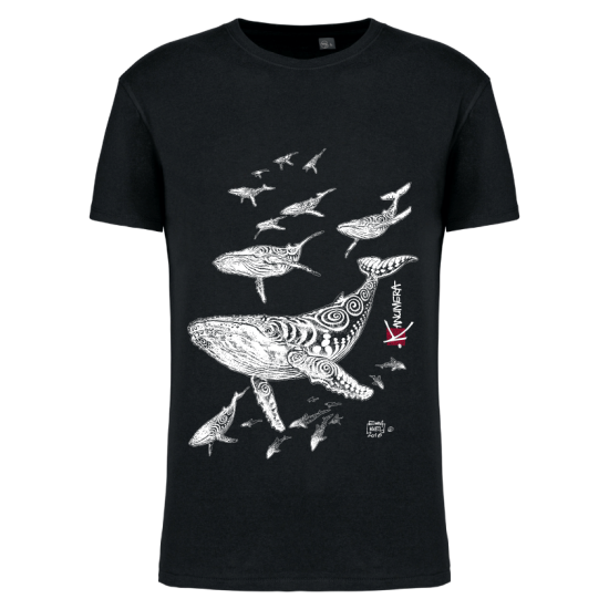 T-shirt Bio Le Champ de Baleines
