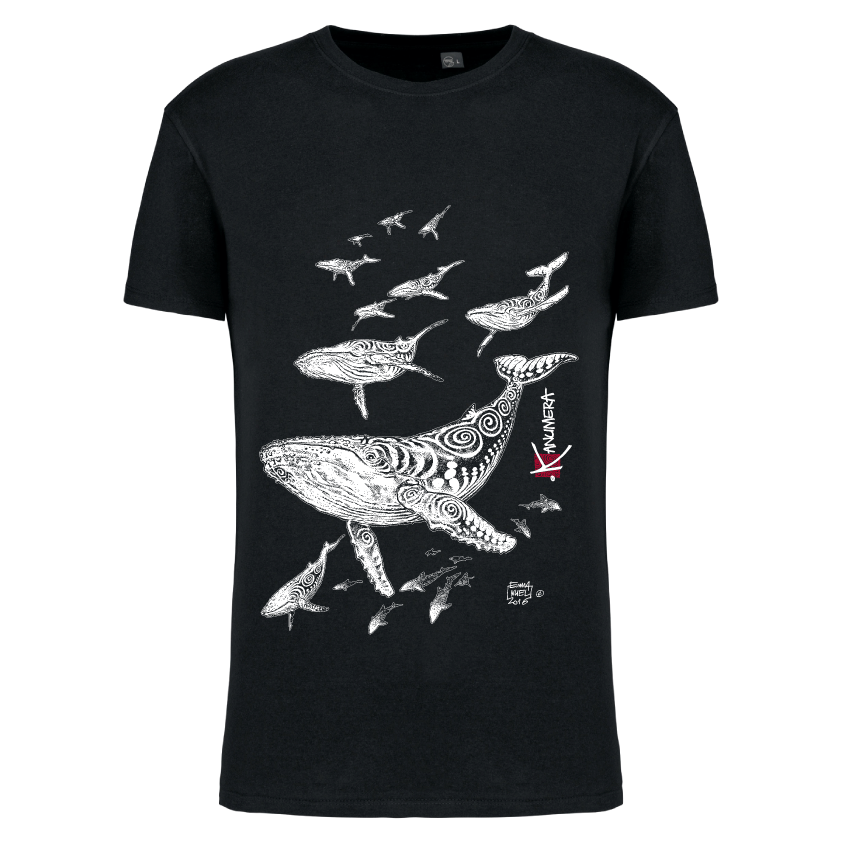 T-shirt Bio Le Champ de Baleines