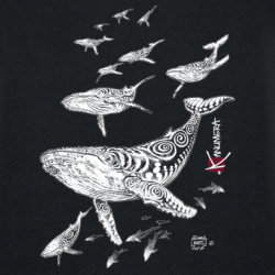 T-shirt Bio Le Champ de Baleines