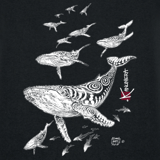 T-shirt Bio Le Champ de Baleines