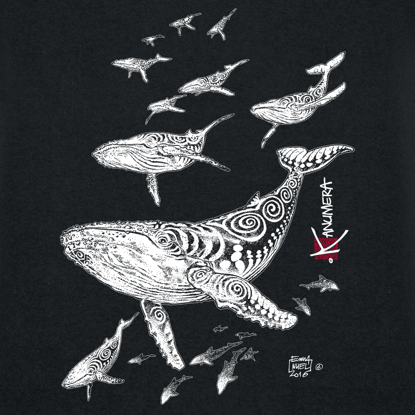 T-shirt Bio Le Champ de Baleines