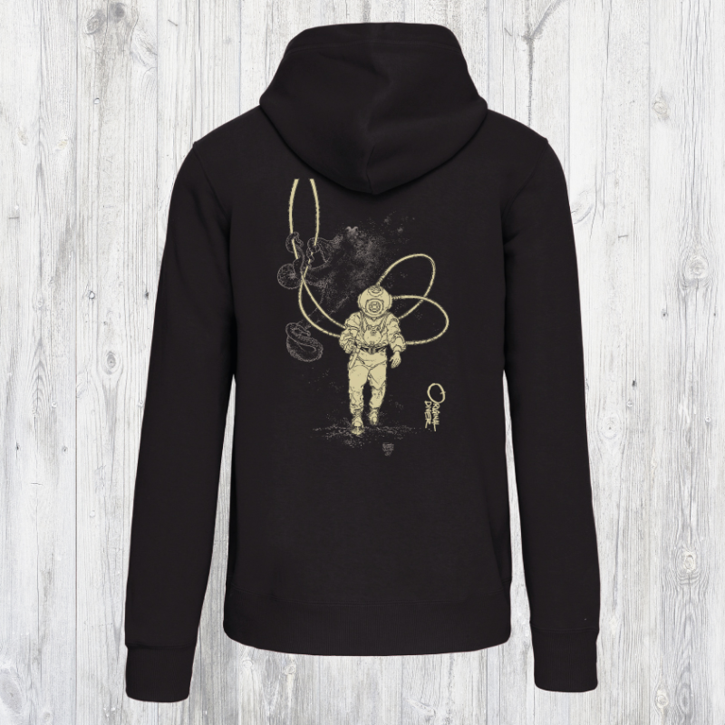 Sweat Capuche Lourd La Pieuvre et le Scaphandrier