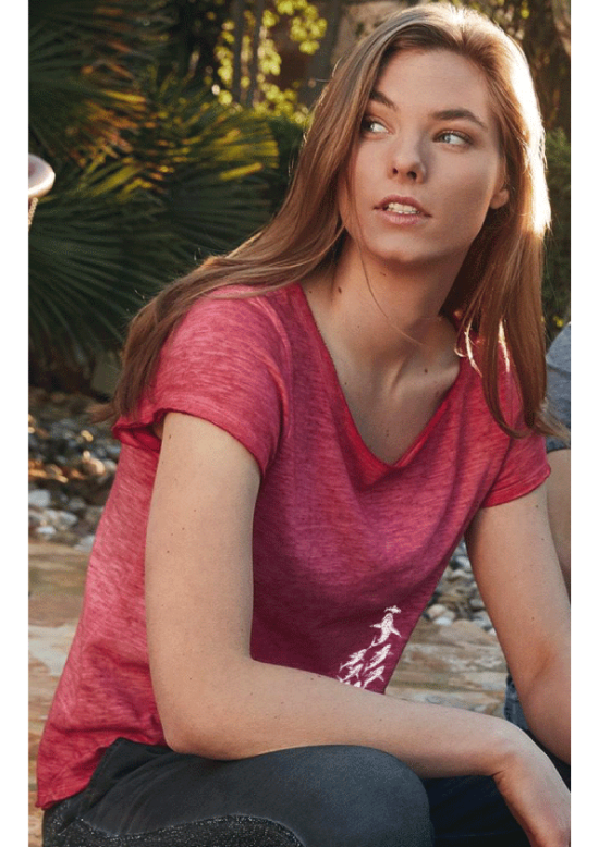 T-shirt délavé Femme L'Attaque des Requins