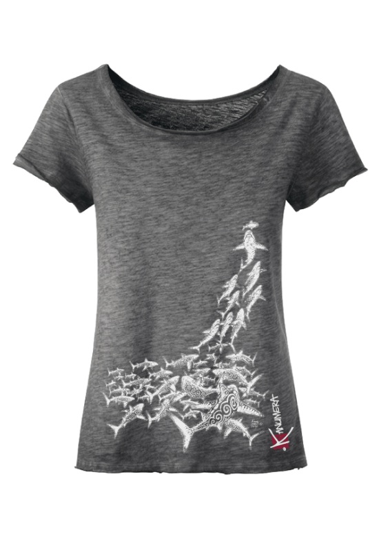 T-shirt délavé Femme L'Attaque des Requins