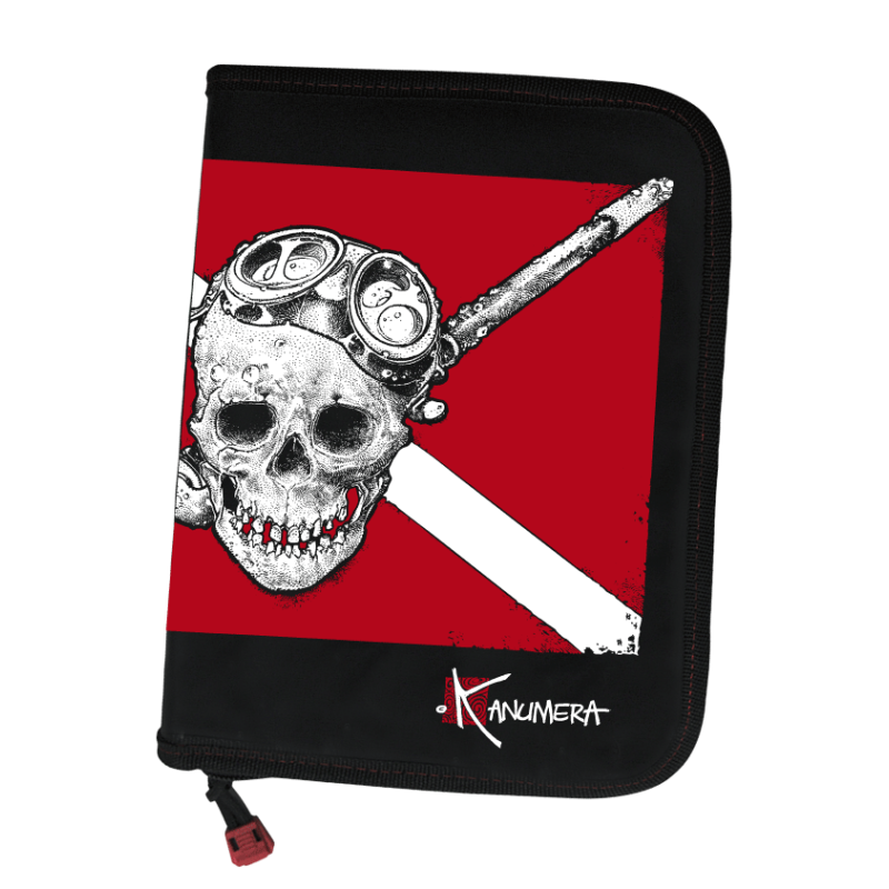 Pochette Carnet de Plongée Drapeau Pirate