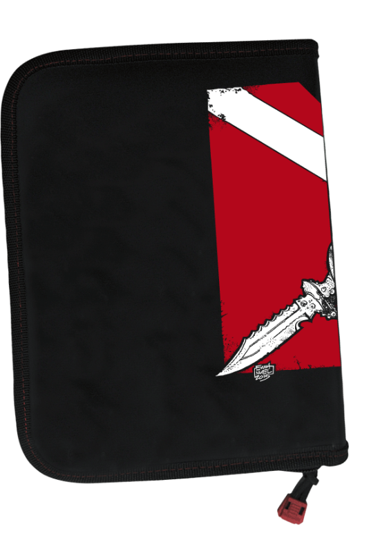 Pochette Carnet de Plongée Drapeau Pirate