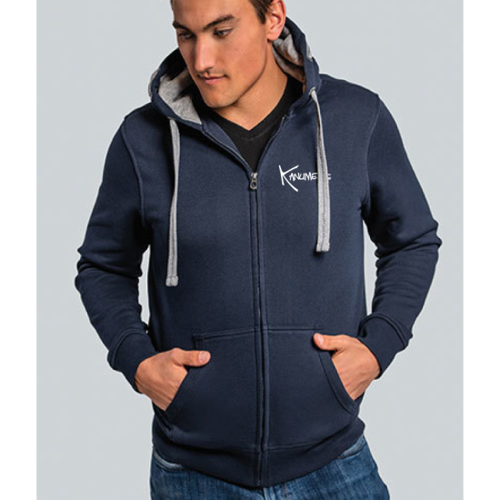 Sweat zippé Capuche Les Baleines