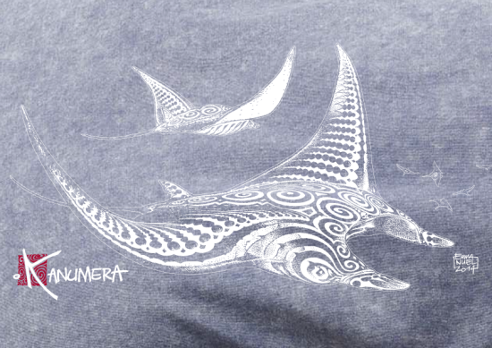 T-shirt délavé Les Raies Tatoos