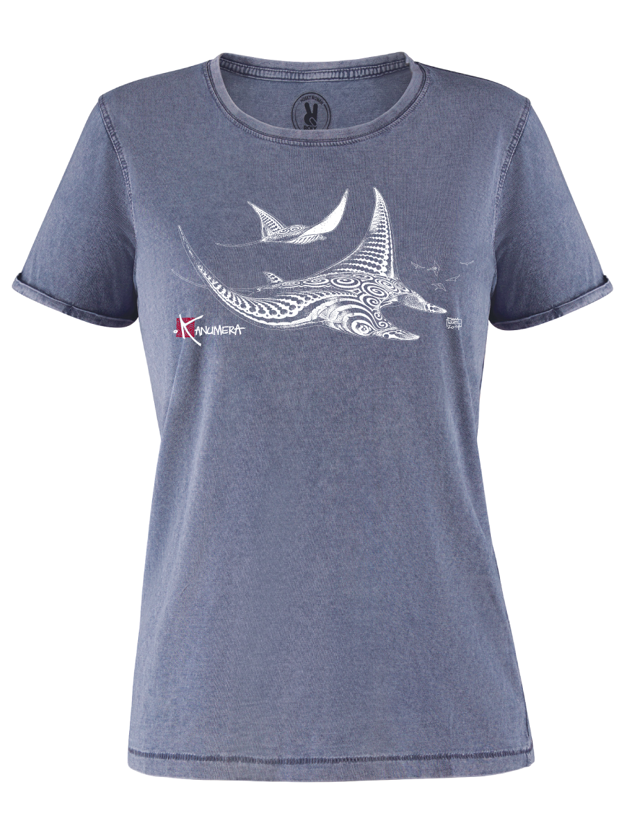 Rays demim effect Ladies T-shirt