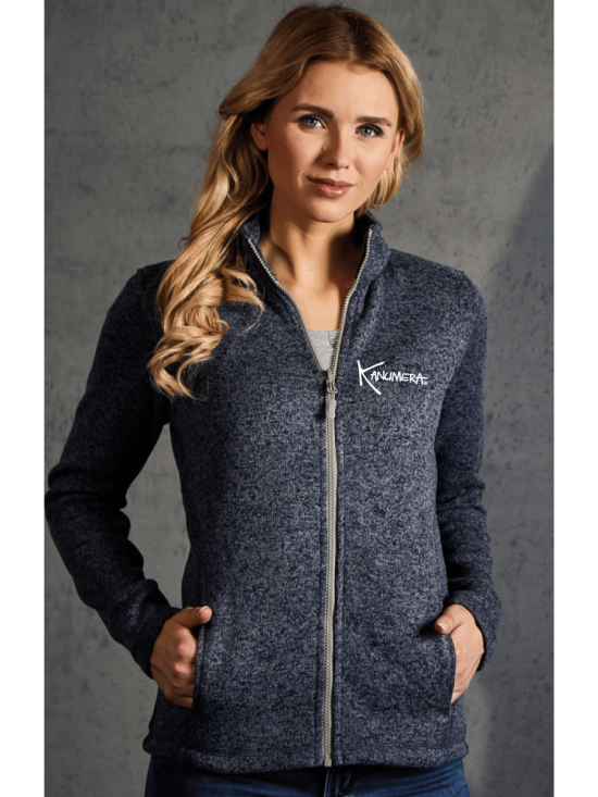 Whale Shark  Ladies full zip Fleece jacket