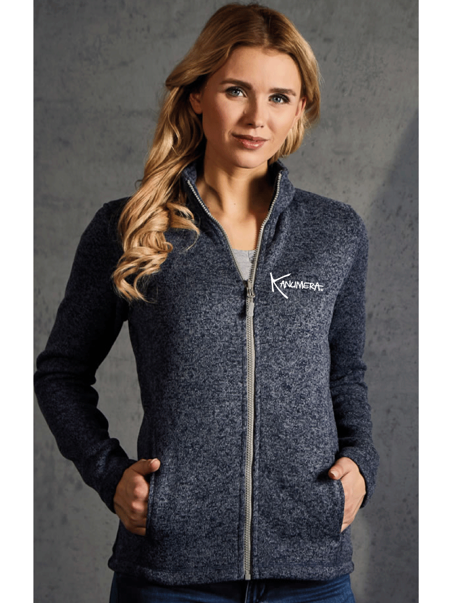 Whale Shark  Ladies full zip Fleece jacket