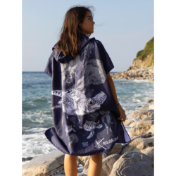 Turtles Microfibre Poncho (Middle Size)