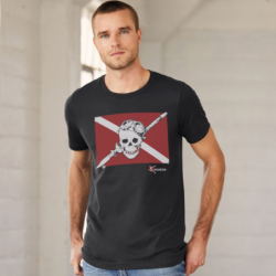 T-shirt Bio Drapeau Pirate Plongée