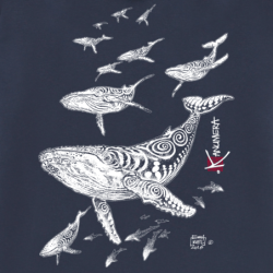 Sweat Capuche zippé Femme Les Baleines