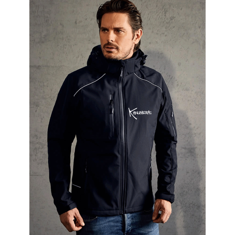 Ray Men's hooded softshell jacket
