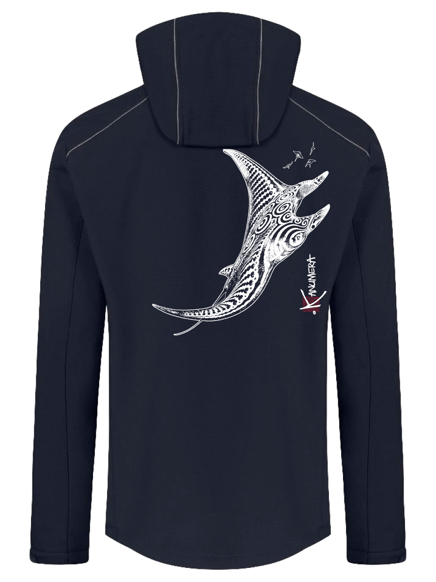 Ray Men's hooded softshell jacket