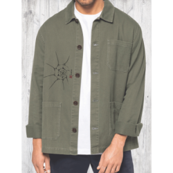 Shell Men's faded vintage jacket