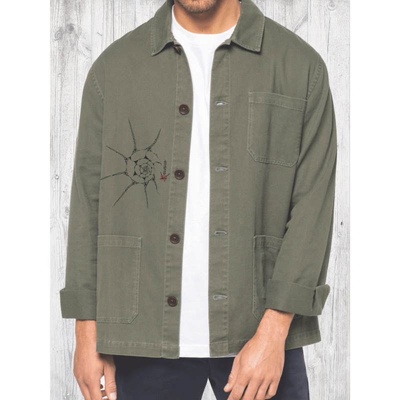 Shell Men's faded vintage jacket