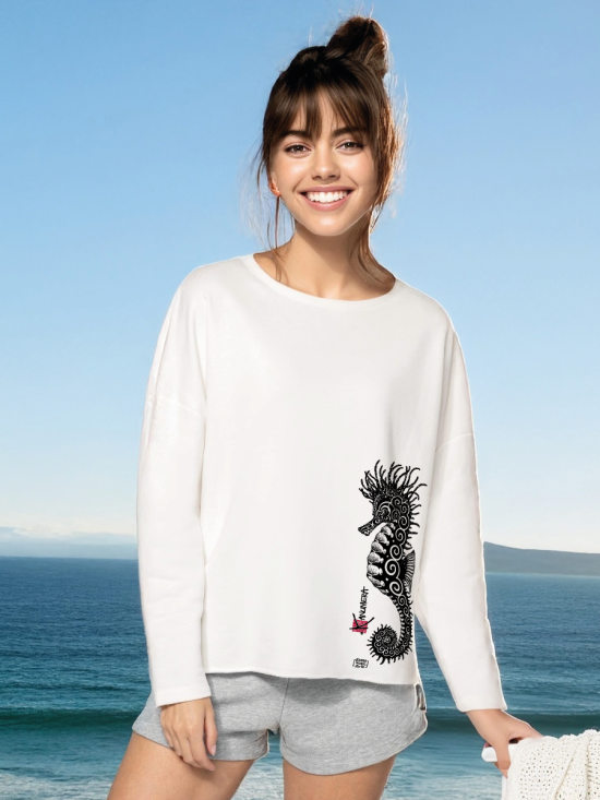 Sweat Femme Loose L'Hippocampe Tatoo
