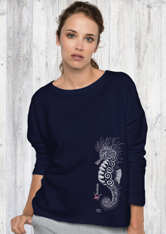 Seahorse Ladies' oversized sweatshirt